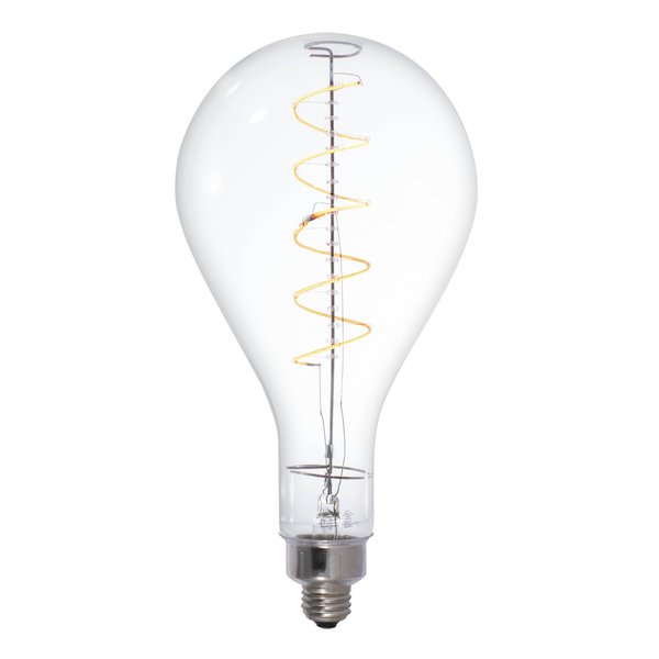Bulbrite 40W Equivalent Amber Light PS52 Dimmable LED Grand Filament Pear Shaped Nostalgic Light Bulb 776300